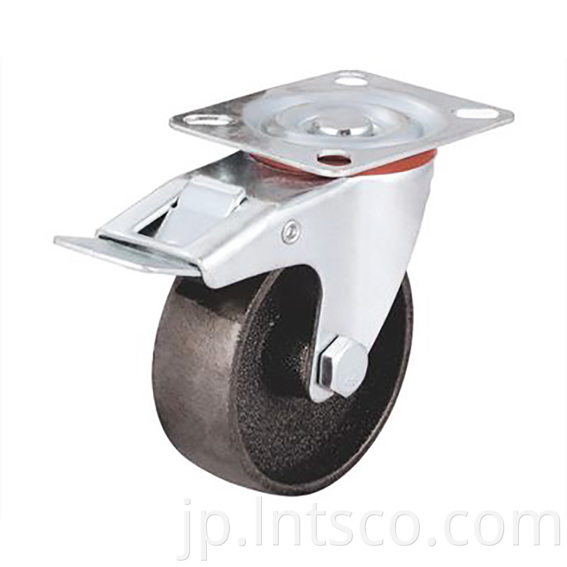  Industry Cast Iron Brake Casters
